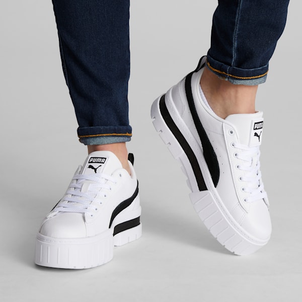 Sneakers Mayze Femme, Puma White-Puma Black, extralarge