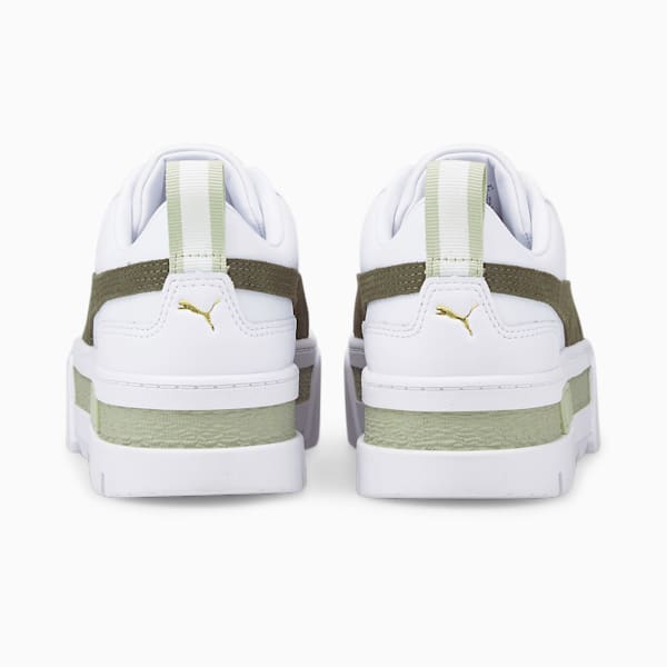 Mayze Women's Sneakers, Puma White-Dark Green Moss