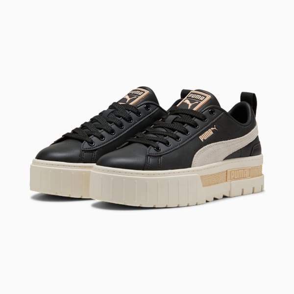 Mayze Sneakers Women, PUMA Black-Frosted Ivory, extralarge