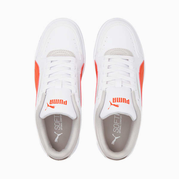 Rebound Joy Low Big Kids Sneakers, Puma White-Puma White-Cherry Tomato-Gray Violet, extralarge