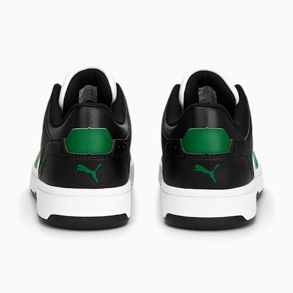 Rebound Joy Low Big Kids Sneakers, PUMA White-Archive Green-PUMA Black, extralarge