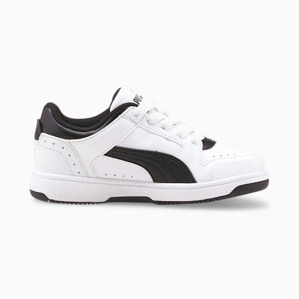 Rebound Joy Low Little Kids' Shoes, Puma White-Puma Black, extralarge