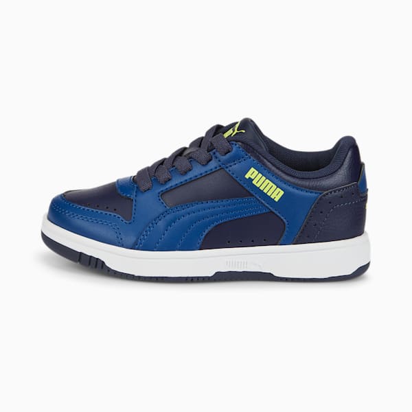 Tenis Infantiles Rebound Joy Low AC, Peacoat-Blazing Blue-Light Lime, extralarge