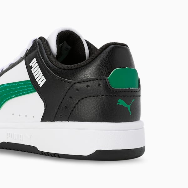 Rebound Joy Kids' Sneakers, PUMA White-Archive Green-PUMA Black, extralarge-IND