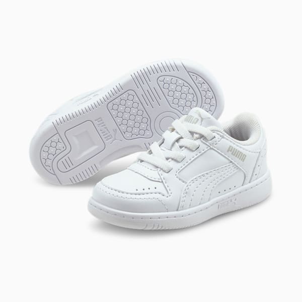 Rebound Joy Low Toddler Shoes, Puma White-Puma White-Gray Violet, extralarge