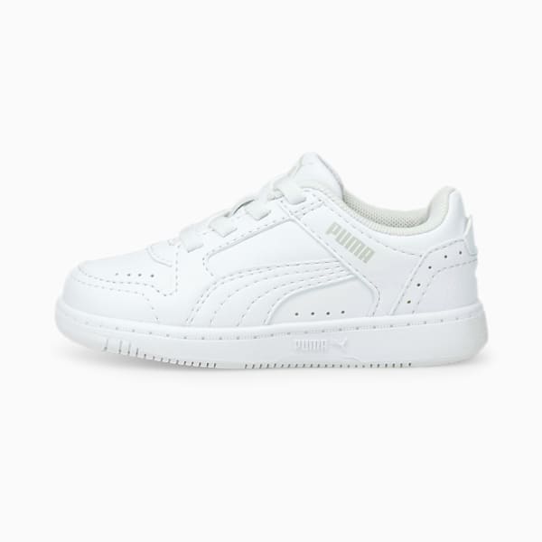 Tenis para bebé Rebound Joy Low AC, Puma White-Puma White-Gray Violet, extralarge