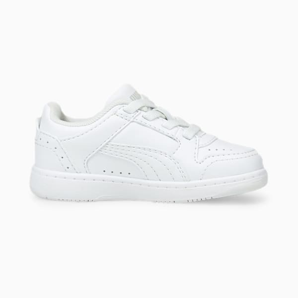 Tenis para bebé Rebound Joy Low AC, Puma White-Puma White-Gray Violet, extralarge