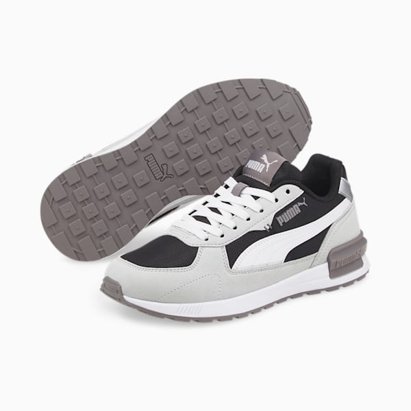 Graviton Sneakers JR, Gray Violet-Puma Black-Puma White-Puma Silver-Steel Gray