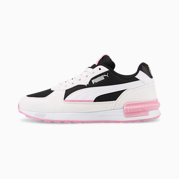 Graviton Sneakers Big Kids, Puma White-Puma Black-PRISM PINK, extralarge