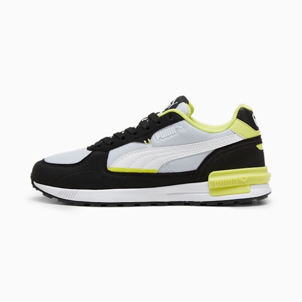 Graviton Sneakers Big Kids, Silver Mist-PUMA White-PUMA Black-Lime Sheen, extralarge