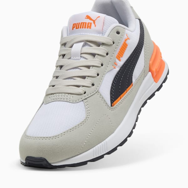 Graviton Sneakers Big Kids, PUMA White-New Navy-Glacial Gray-Orange Glo, extralarge