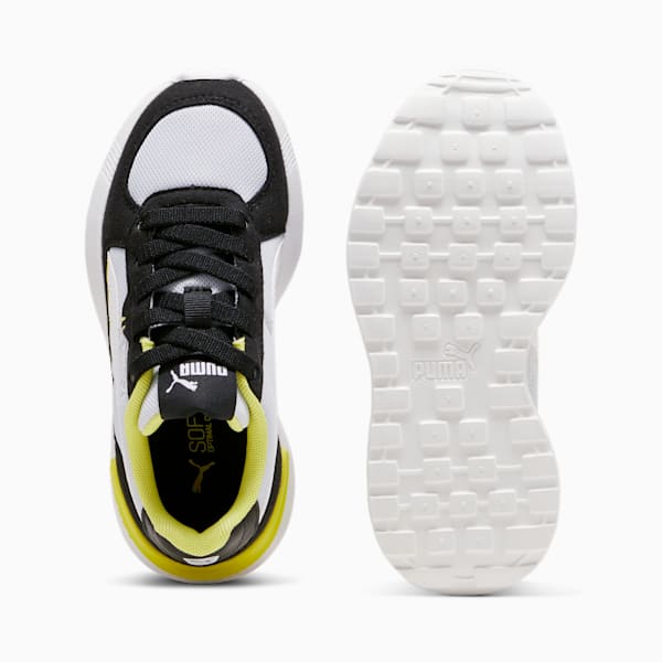 Graviton Little Kids' Sneakers, Silver Mist-PUMA White-PUMA Black-Lime Sheen, extralarge