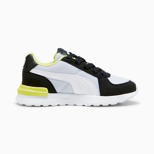 Graviton Little Kids' Sneakers, Silver Mist-PUMA White-PUMA Black-Lime Sheen, extralarge