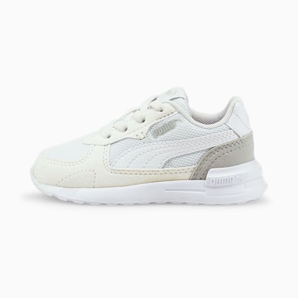 Tenis para bebés Graviton AC, Puma White-Puma White-Gray Violet, extralarge