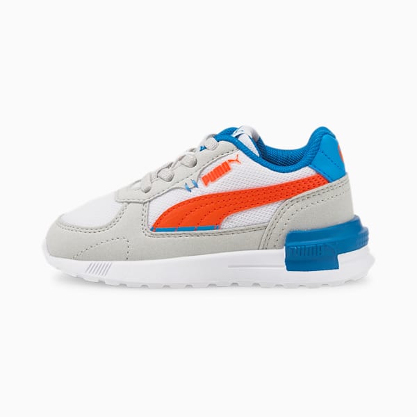 Graviton AC Babies' Trainers, Gray Violet-Puma White-Cherry Tomato-Ocean Dive-Mykonos Blue, extralarge-GBR