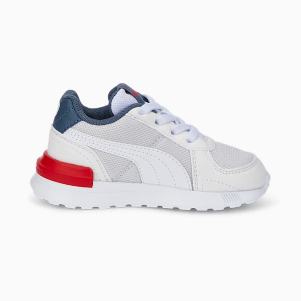 Graviton Toddler Shoes, Nimbus Cloud-Puma White-Evening Sky-High Risk Red, extralarge