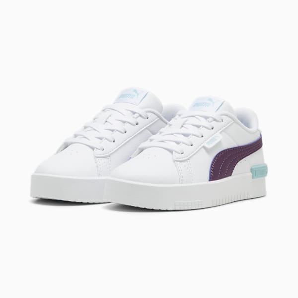 Jada Little Kids' Sneakers, PUMA White-Crushed Berry-Turquoise Surf, extralarge