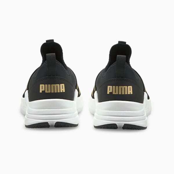 Wired Run Slip-On Shoes Big Kids, Puma Black-Puma Team Gold, extralarge