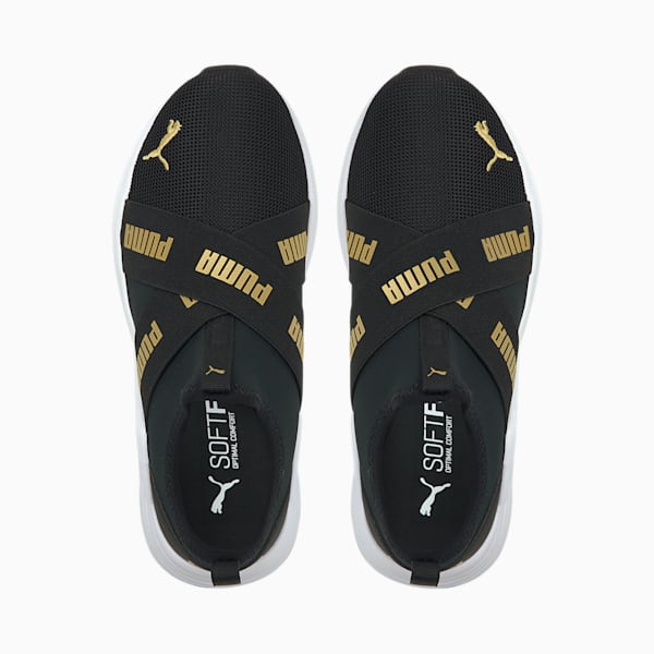 Chaussures à enfiler Wired Run Enfant et Adolescent, Puma Black-Puma Team Gold, extralarge