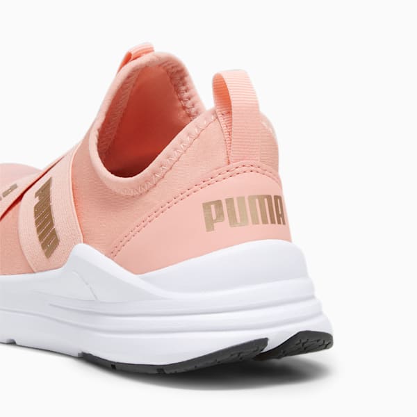 Tenis juveniles Wired Run, Poppy Pink-PUMA Gold-PUMA White, extralarge