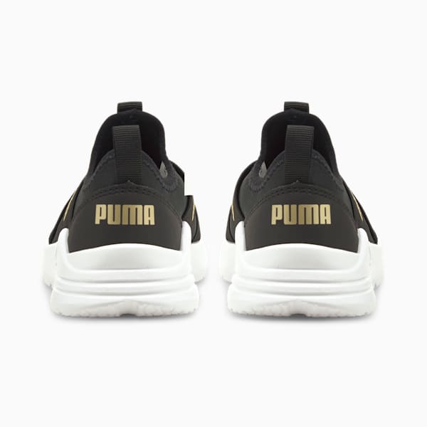 Chaussures à enfiler Wired Run Enfant, Puma Black-Puma Team Gold, extralarge