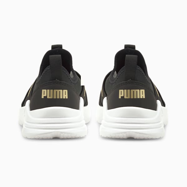 Tenis infantiles Wired Run, Puma Black-Puma Team Gold, extralarge