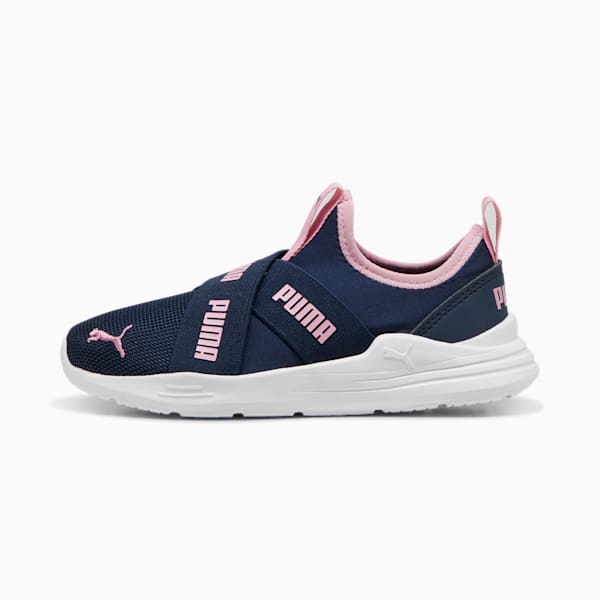 Chaussures à enfiler Wired Run Enfant, Club Navy-Mauved Out-PUMA Black-PUMA White, extralarge