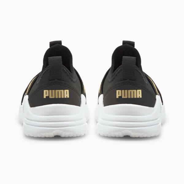 Tenis para bebés Wired Run, Puma Black-Puma Team Gold, extralarge