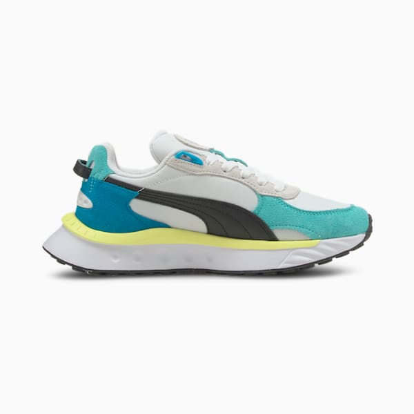 Wild Rider Rollin Kid's Sneakers, Elektro Aqua-Puma White, extralarge-IND