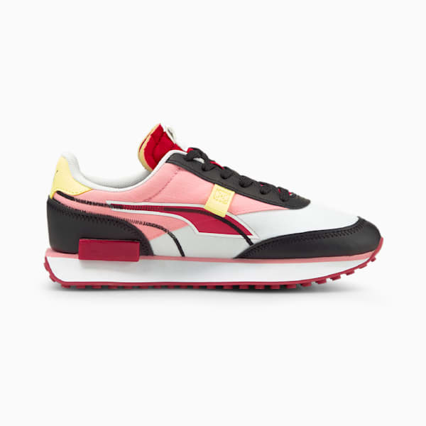 Future Rider Twofold Sneakers Big Kids, Puma White-Puma Black-Persian Red, extralarge