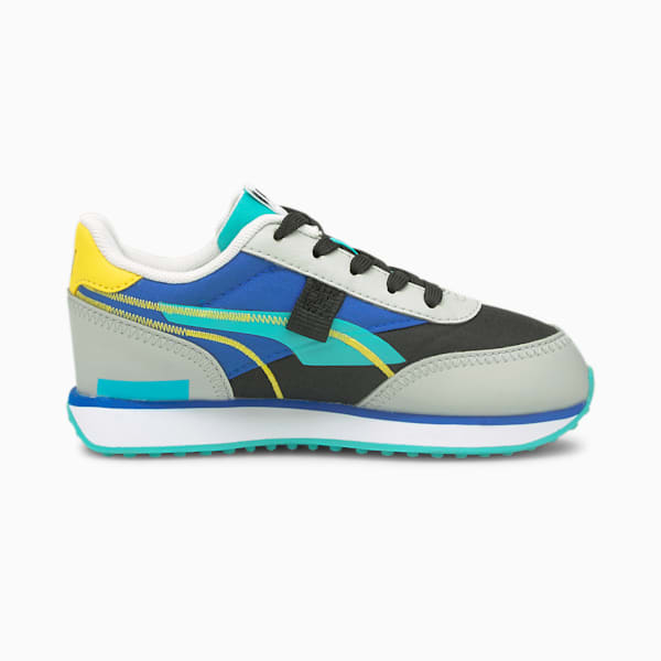 Tenis Infantiles Future Rider Twofold, Puma Black-Gray Violet-Future Blue, extralarge