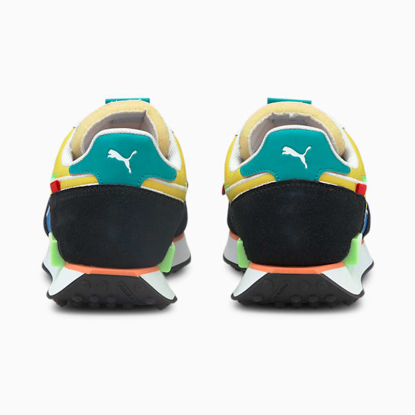 Future Rider Twofold Pop Sneakers, Palace Blue-Elektro Green-Maize, extralarge