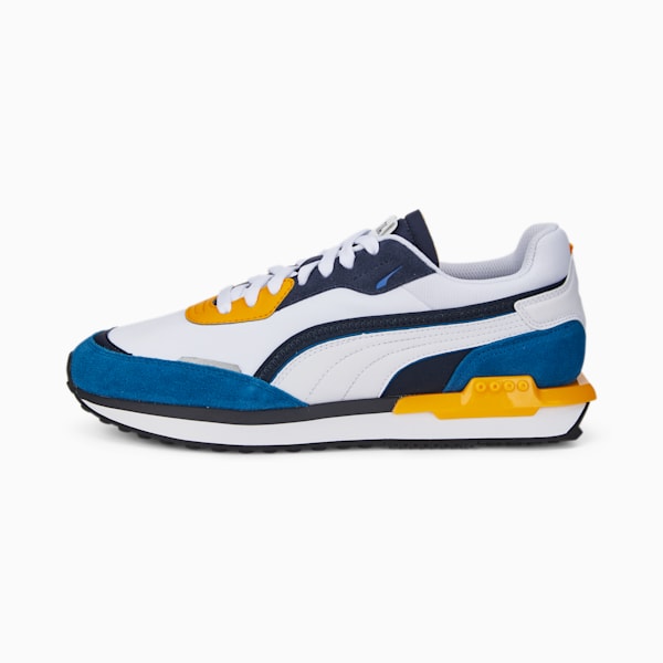 City Rider Sneakers, Puma White-Lake Blue-Puma Black, extralarge-IND
