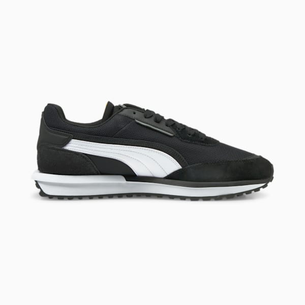 City Rider B&W Unisex Sneakers, Puma Black-Puma White, extralarge-IND