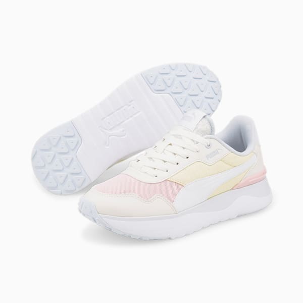 R78 Voyage Sneakers Big Kids, Chalk Pink-Puma White-Vaporous Gray, extralarge