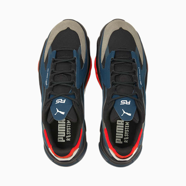 Puma black and blue sneakers sales