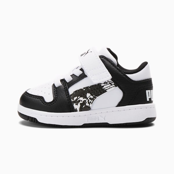 Rebound LayUp Camo Toddler Shoes, Puma White-Puma Black, extralarge