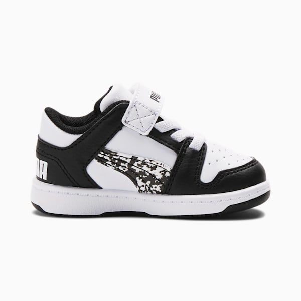 Rebound LayUp Camo Toddler Shoes, Puma White-Puma Black, extralarge