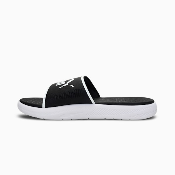 SOFTRIDE Men's Slides, Puma Black-Puma White, extralarge-IND