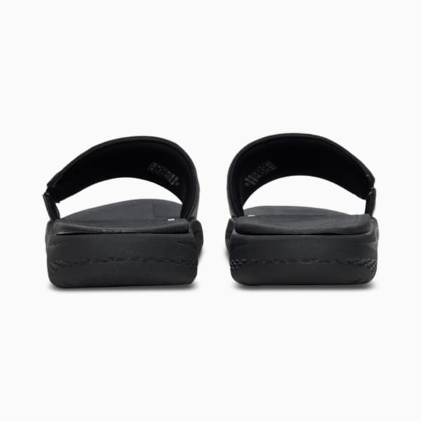 SOFTRIDE Men's Slides, Puma Black-Puma White-Puma Black, extralarge-IND
