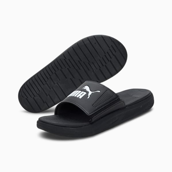 Sandalias Hombre Softride, Puma Black-Puma White-Puma Black, extralarge