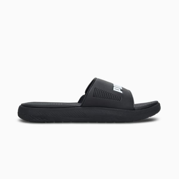 Softride Slides, Puma Black-Puma White-Puma Black, extralarge