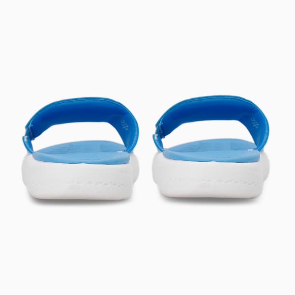 SOFTRIDE Men's Slides, Dusky Blue-PUMA White, extralarge-IND