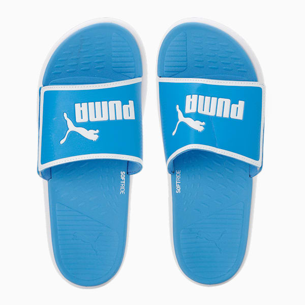Softride Men's Slides, Dusky Blue-PUMA White