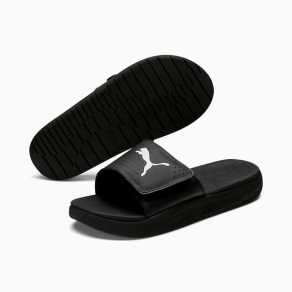 Black puma fenty slides top