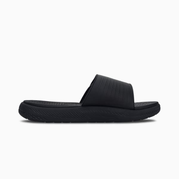 SOFTRIDE Men's Slides, Puma Black-Puma White, extralarge-IND