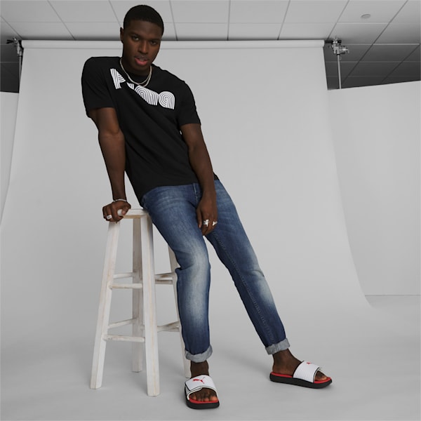 Softride Slides, Puma Black-Puma Red-Puma White