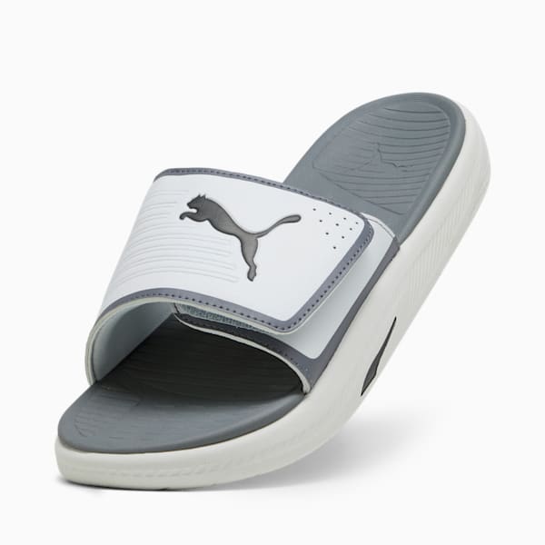 Softride Slides, Ash Gray-PUMA Black-Cool Dark Gray, extralarge