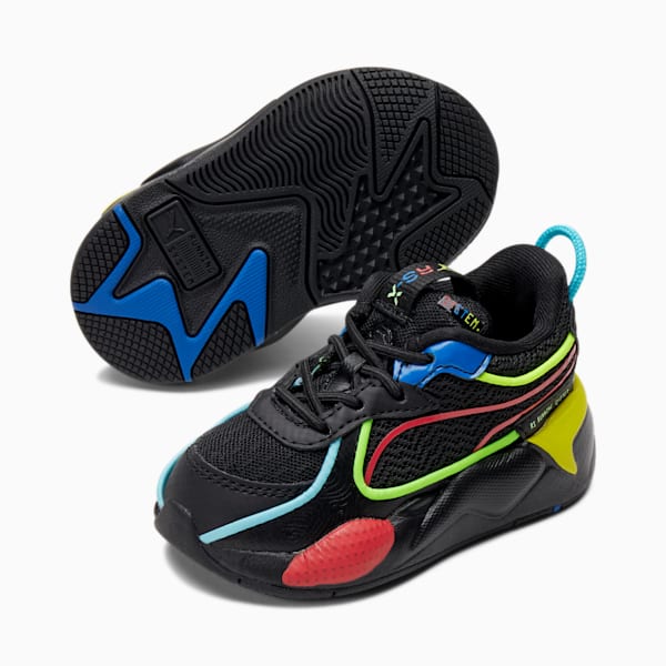 RS-X Hypnotic Toddler Shoes, Puma Black-High Risk Red-Lapis Blue, extralarge