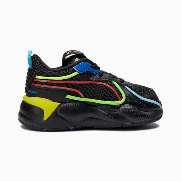 RS-X Hypnotic Toddler Shoes, Puma Black-High Risk Red-Lapis Blue, extralarge